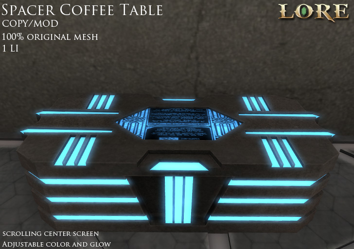 Spacer Coffee Table Ad