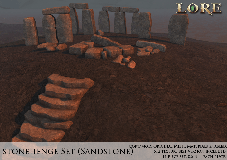 Stonehenge Set Ad sandstone