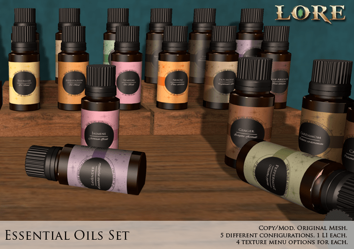 Essential Oils Set Ad