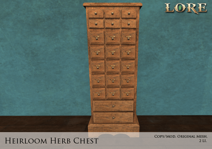 heirloom herb chest ad