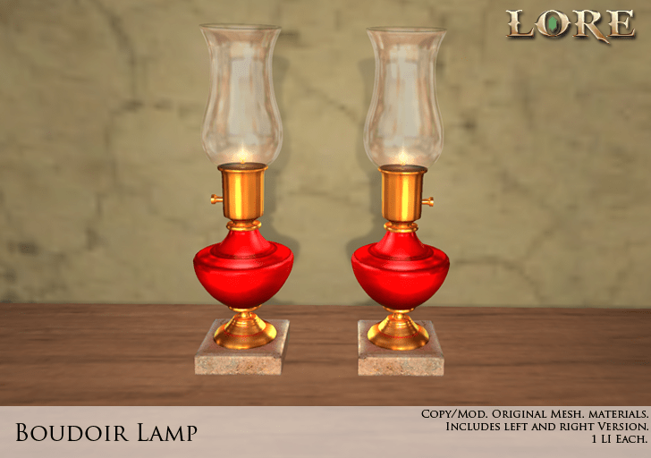 Boudoir lamp ad