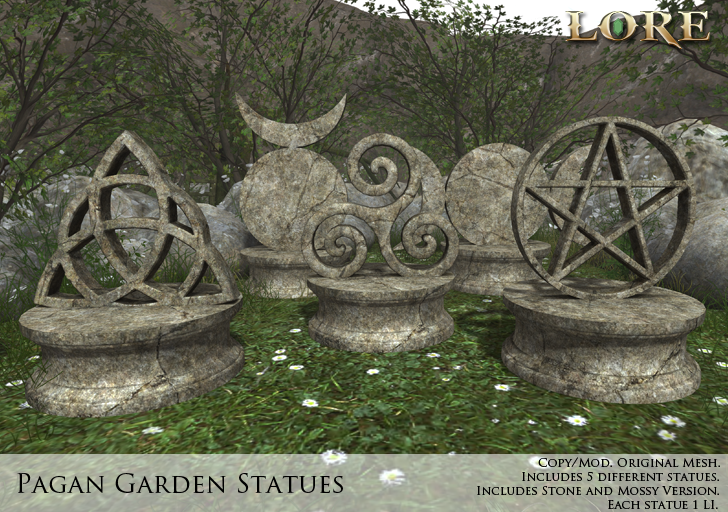 Pagan Garden Statue Ad
