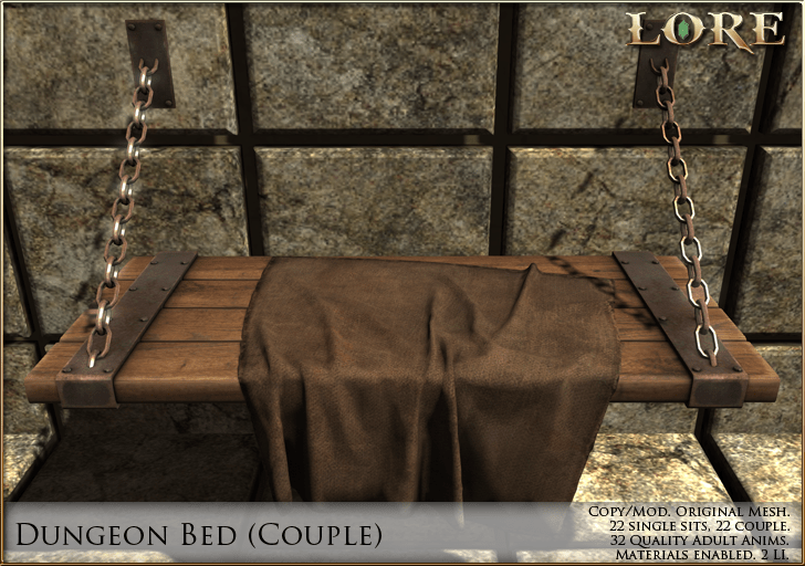 Dungeon Bed couple ad