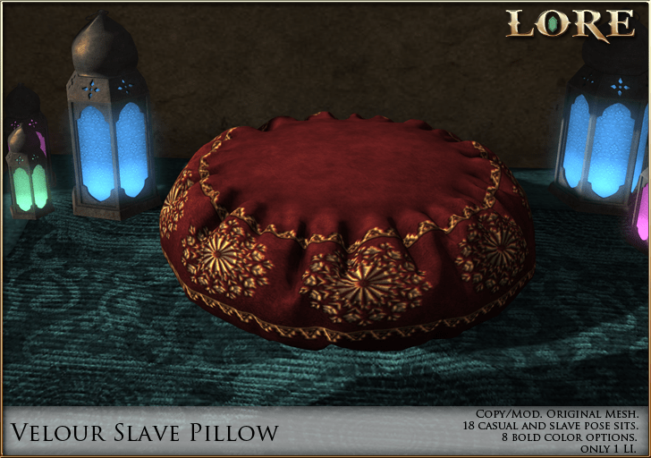 Velour Slave Pillow Ad
