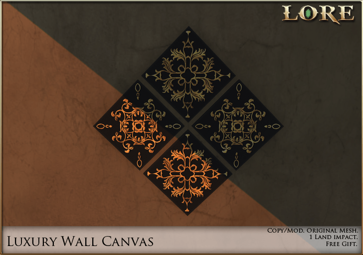 Luxury wall canvas ad