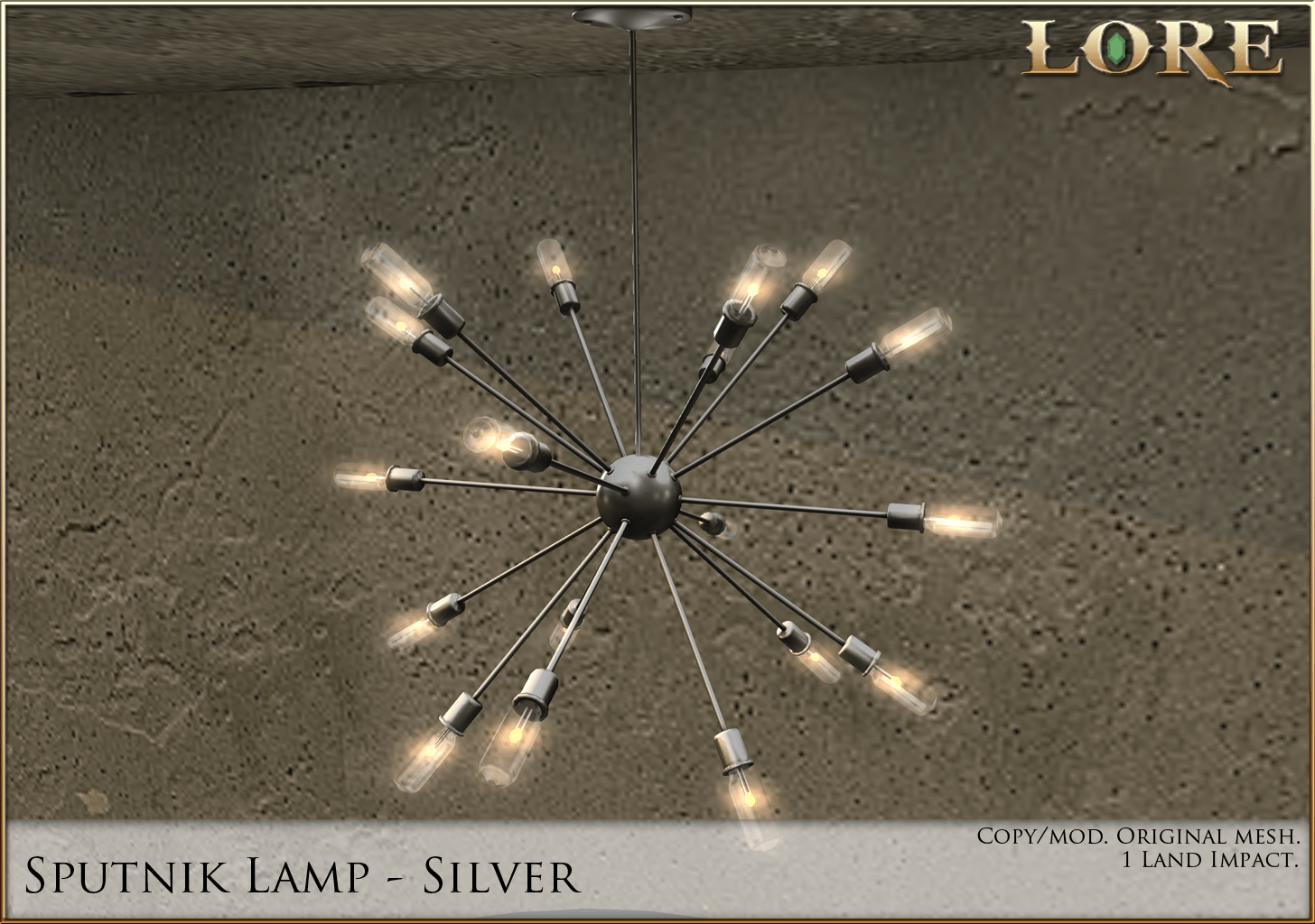 sputnik lamp silver ad