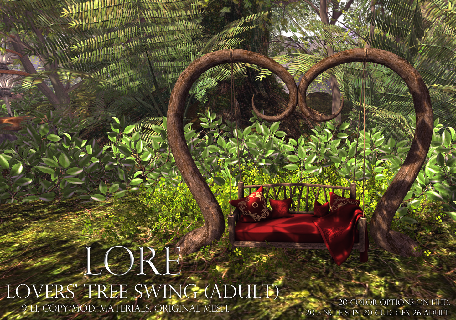 lovers' tree swing adult ad