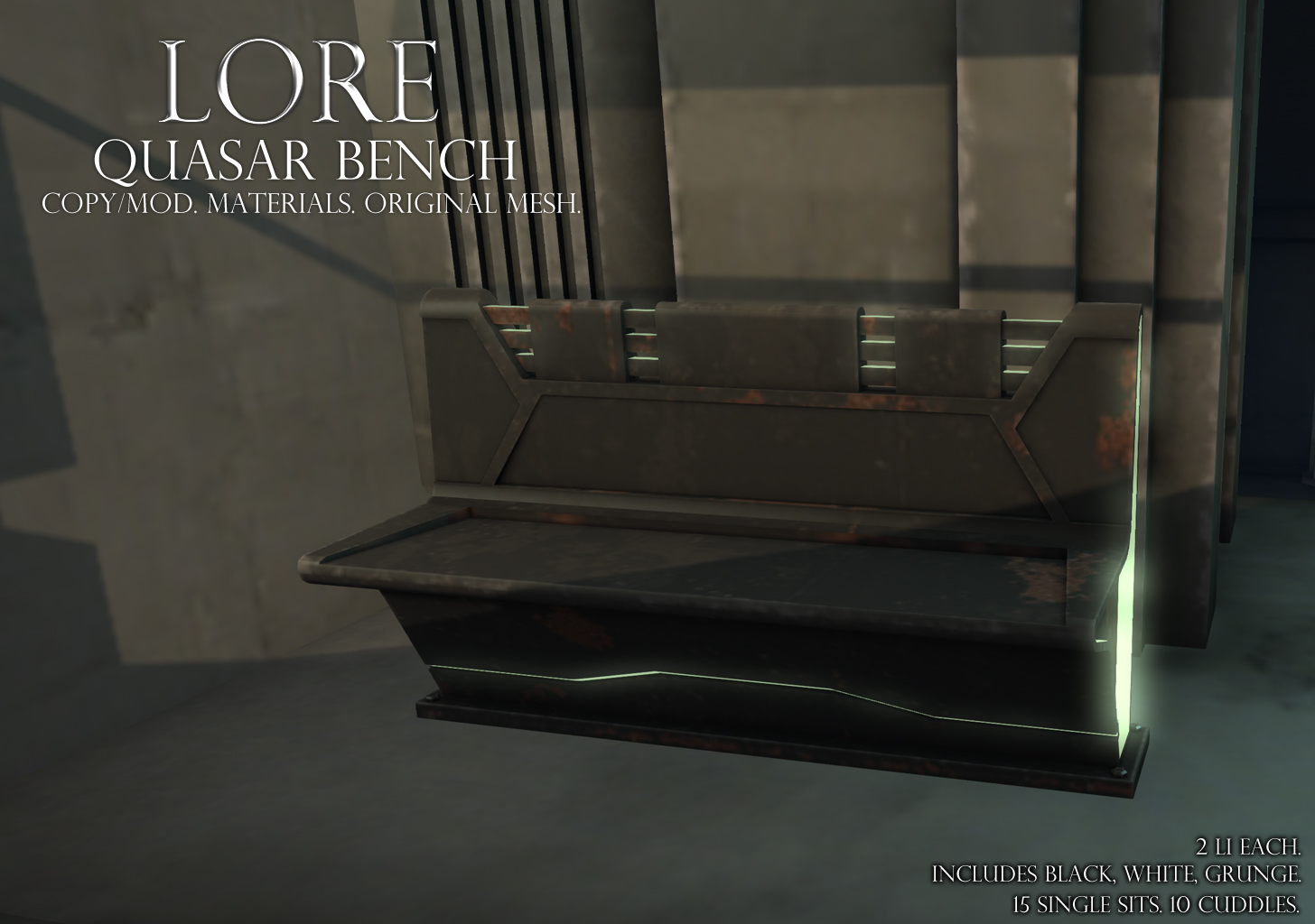 quasar bench ad grunge