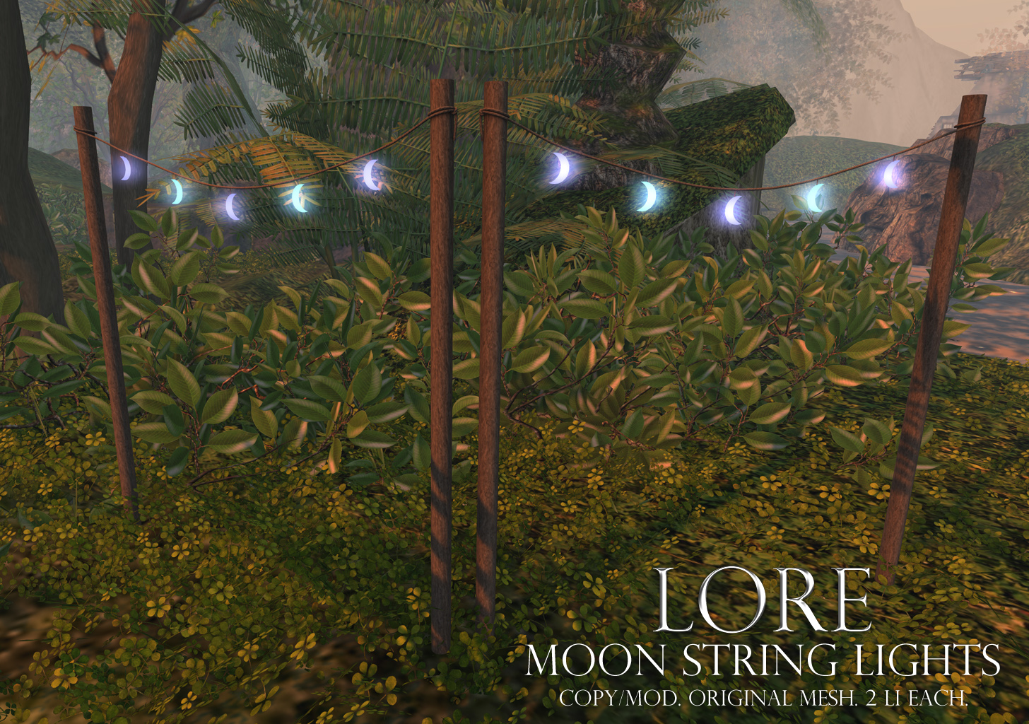 moon string lights ad