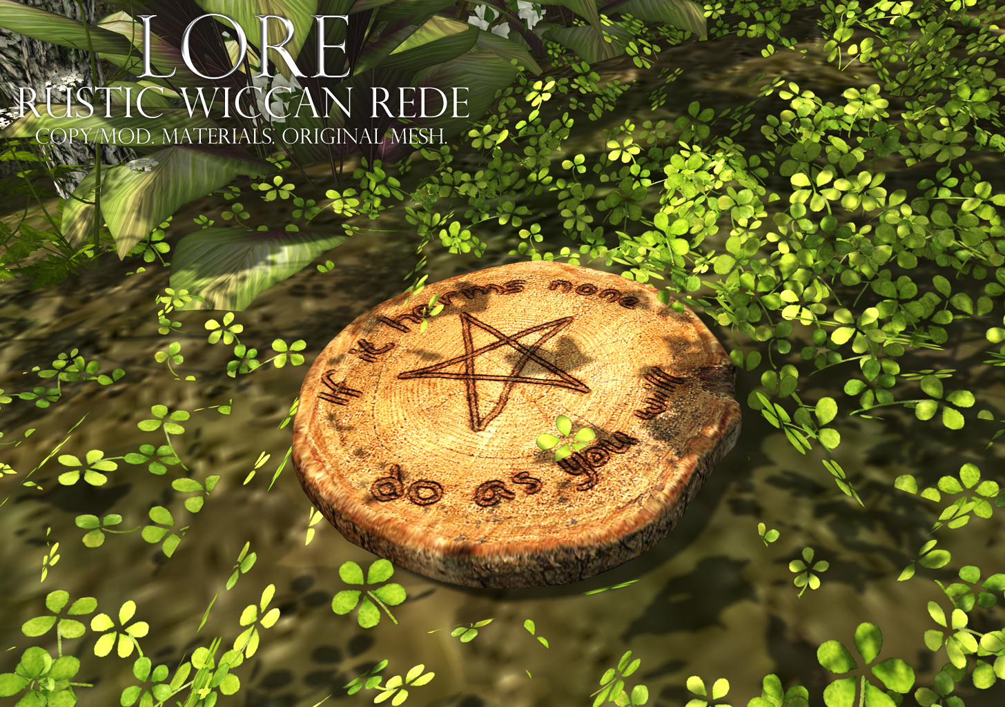 rustic wiccan rede ad