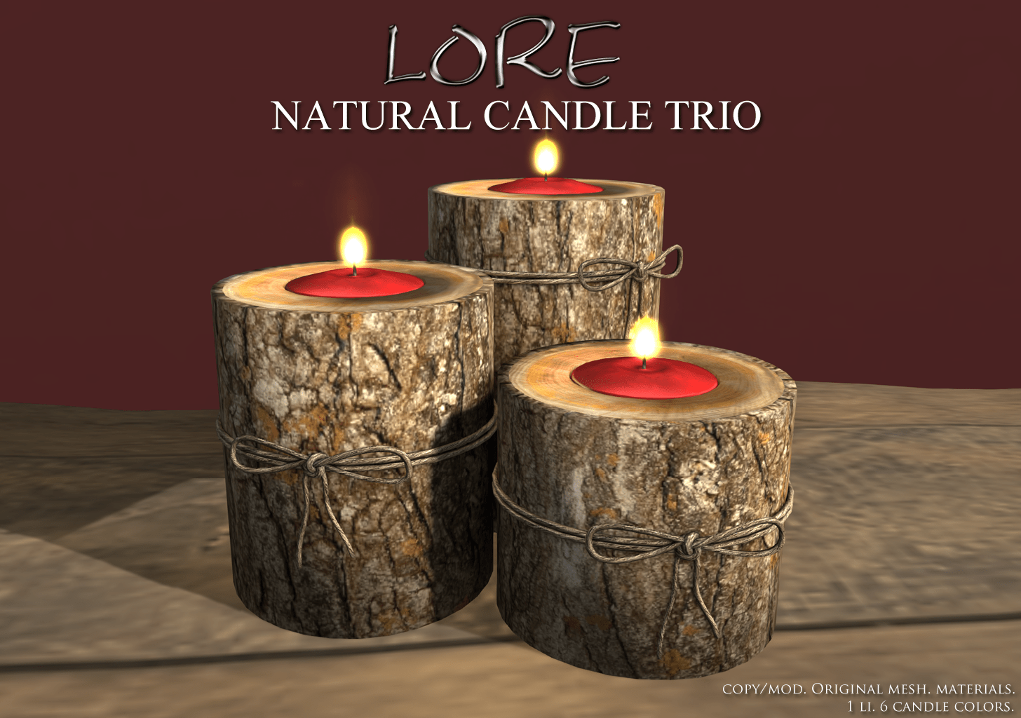 Natural Candle Trio Ad