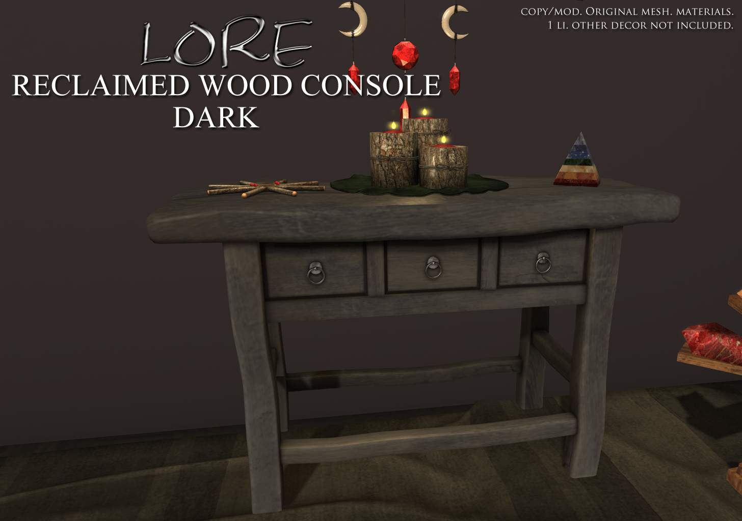 Reclaimed Wood Console Ad DARK