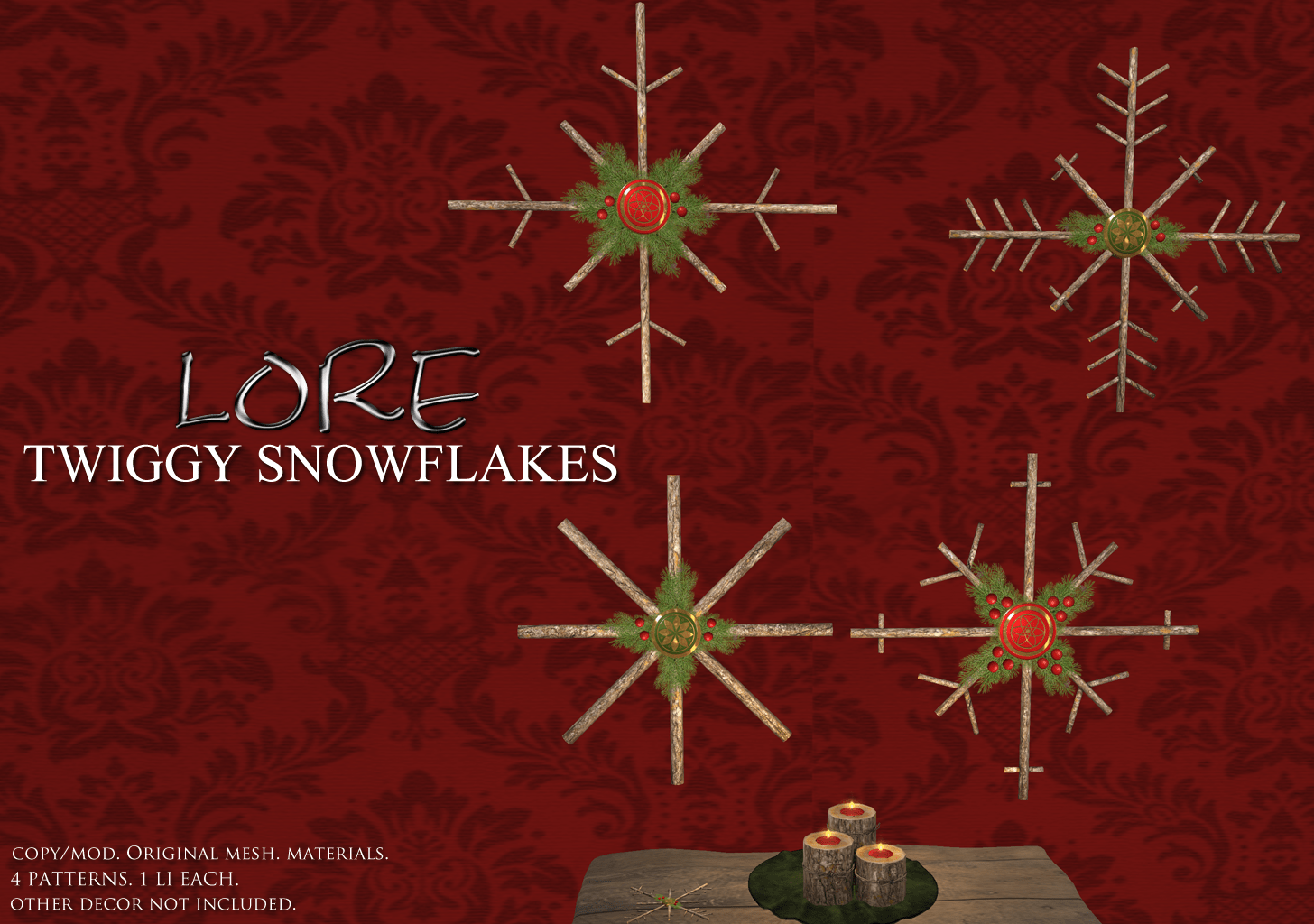 Twiggy Snowflake Ad