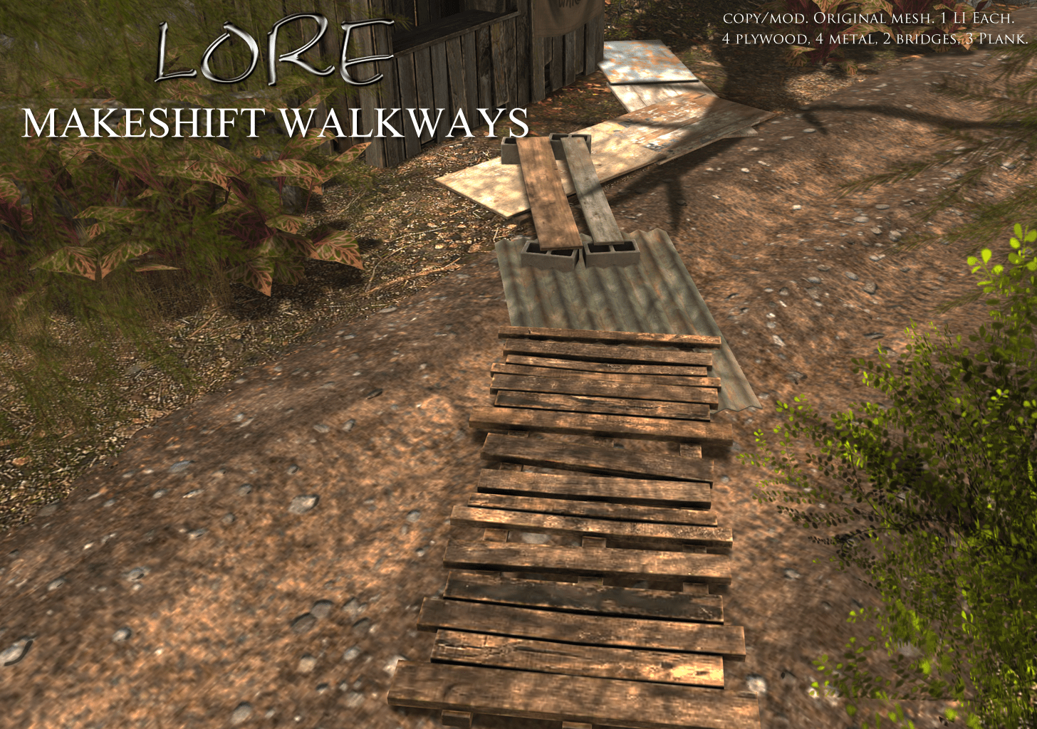 makeshift walkways ad